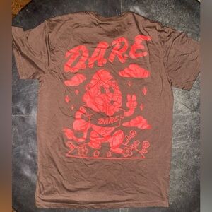 Vintage D.A.R.E. “Keeping Kids Off Drugs” Graphic T-Shirt Brown